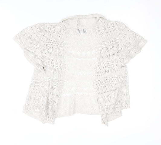 Womens UK Size 8 Marks and Spencer Beige Cardigan Jumper