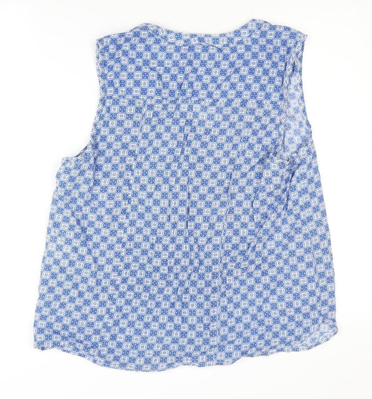 Womens UK Size 12 Sfera Blue Basic Tank