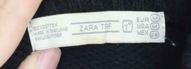Womens UK Size 12 Zara Black Pullover Jumper