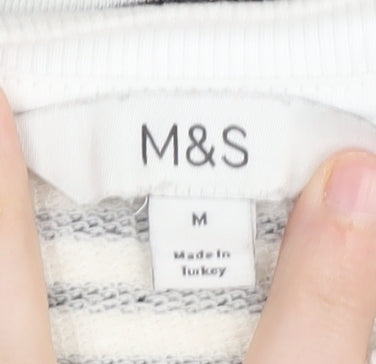 Womens UK Size M Marks and Spencer Black Pullover Sweatshirt