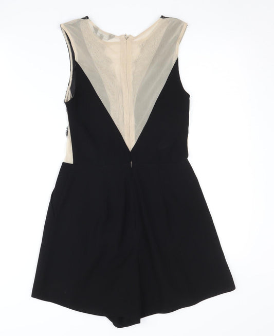 New Look Women’s Black Lace Playsuit Size 8