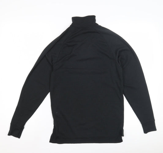 Trespass Women's Black 1/4 Zip Long Sleeve Top 2XS