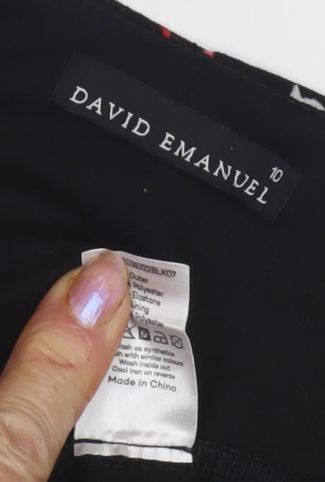 David Emanuel Women's Multicoloured Floral Dress Size 10