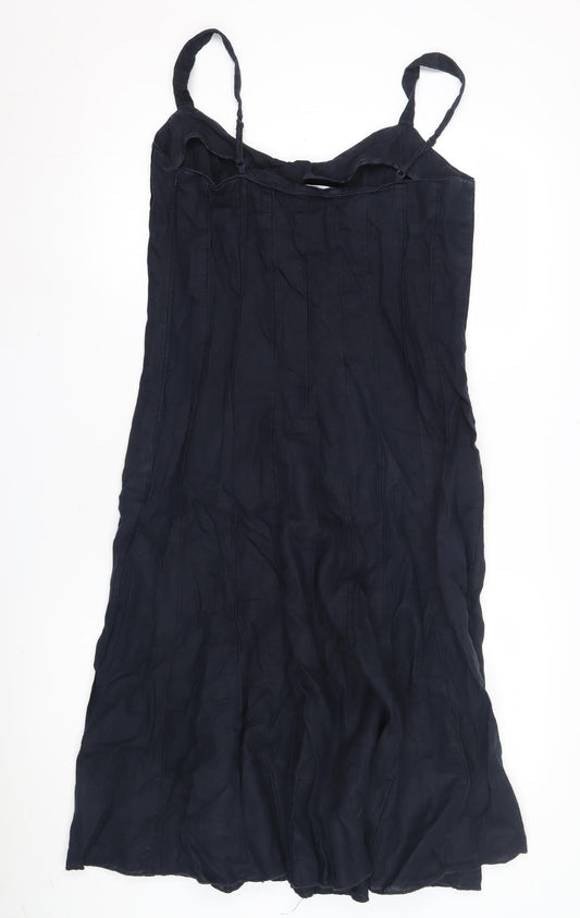Per Una Women’s Blue Cotton Slip Dress Size 12
