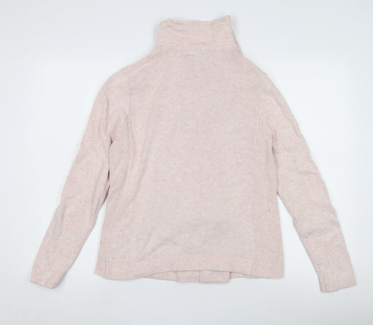 Womens UK Size M Viyella Pink Full Zip Jumper