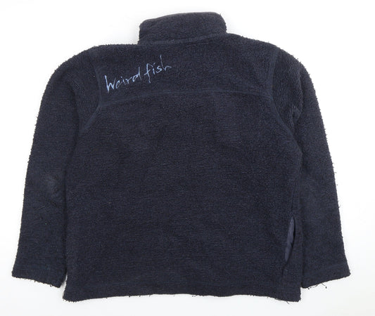 Weird Fish Men's Blue 1/4 Zip Sweatshirt, Size S