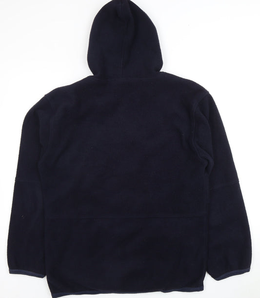 Asics Men's Blue XL Fleece Jacket with Hood