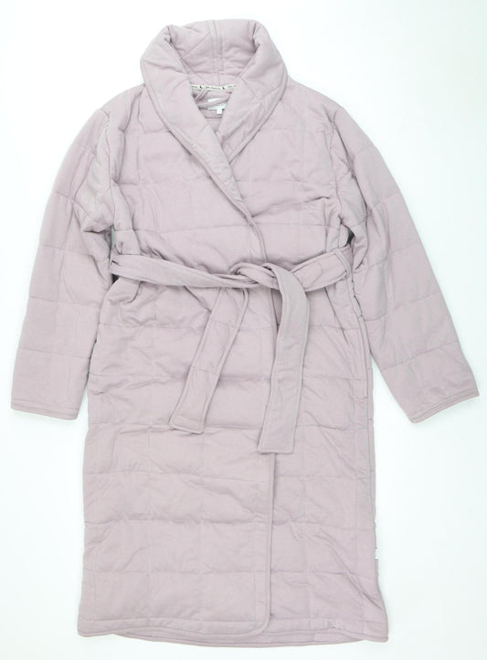 Womens UK Size S FatFace Purple Quilted Coat