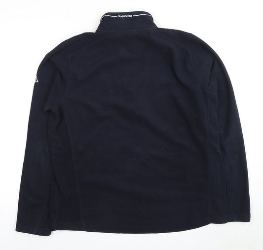 Mens UK Size M Craghoppers Blue 1/4 Zip Sweatshirt