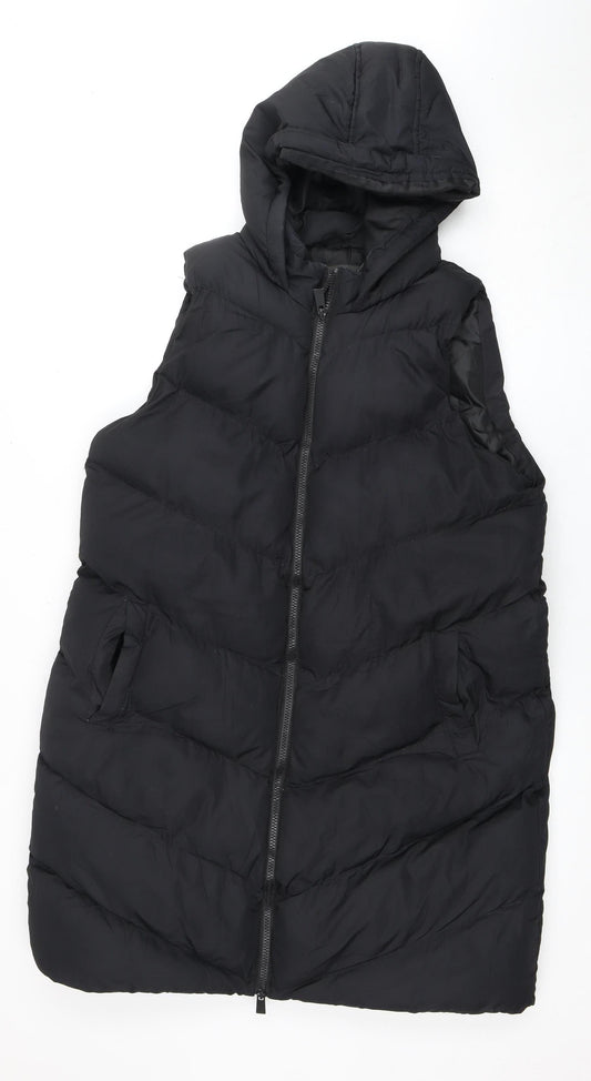 Womens UK Size L French Connection Black Puffer Jacket