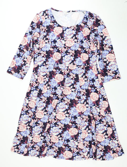 Cotton Traders Women's Floral Dress, Size 18, Multicoloured
