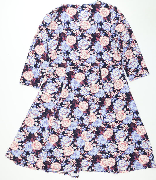 Cotton Traders Women's Floral Dress, Size 18, Multicoloured