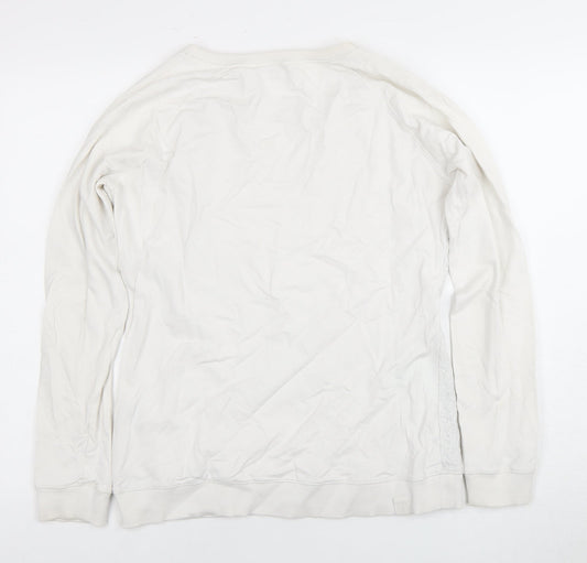 Womens UK Size 10 Fat Face Ivory Pullover Sweatshirt