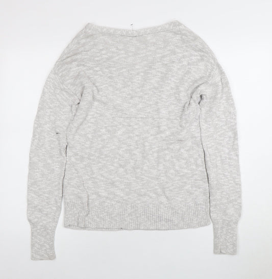 GAP Women's Grey Pullover Jumper V-Neck XS