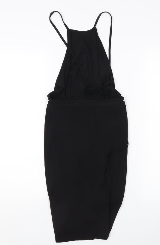 PrettyLittleThing Women's Black Bodycon Dress Size 10