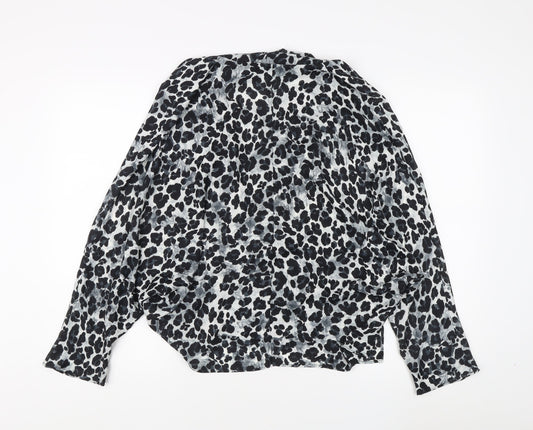 Womens UK Size M Zara Multicoloured Basic Blouse