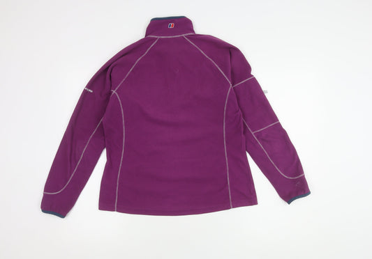 Berghaus Women's Purple Fleece Zip Jumper Size 12