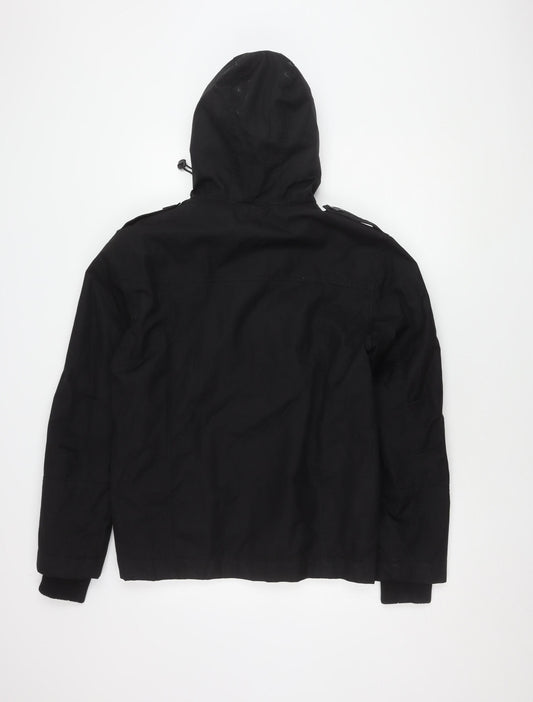 Mens UK Size S McKenzie Black Basic Jacket