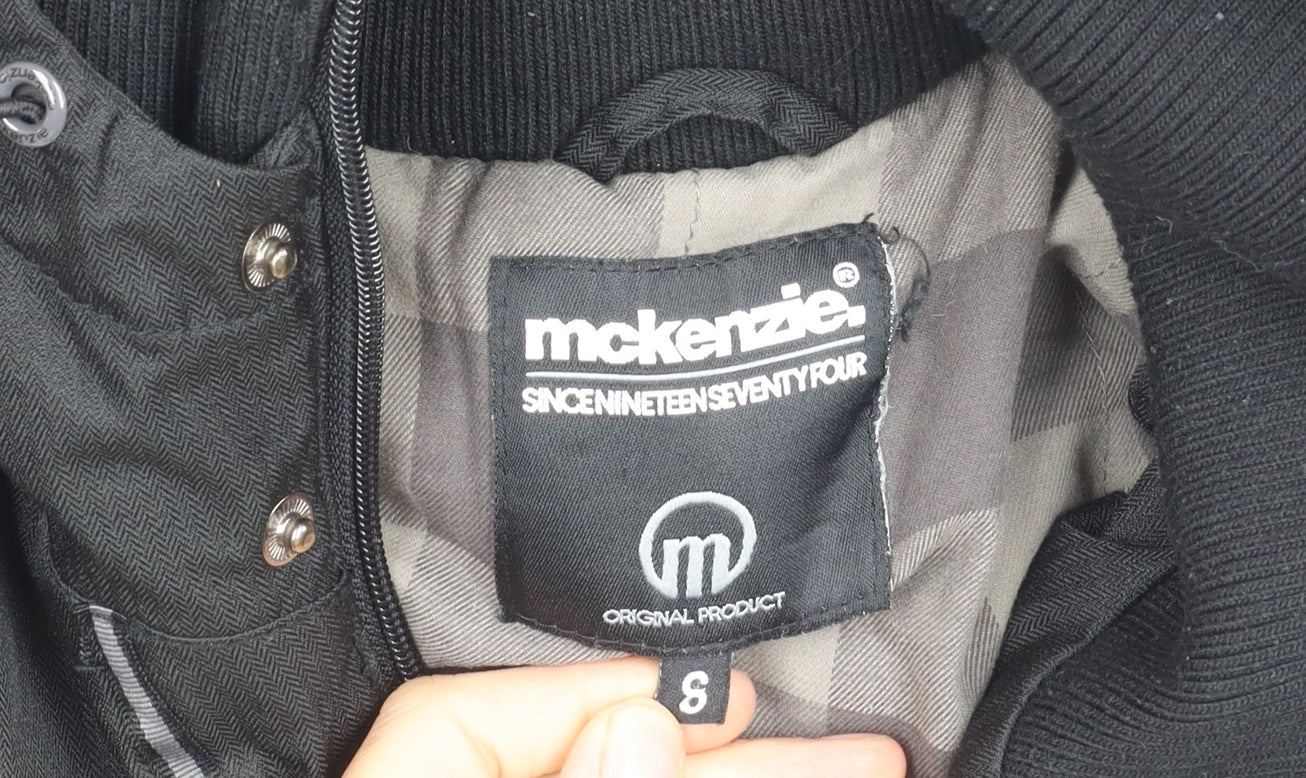 Mens UK Size S McKenzie Black Basic Jacket