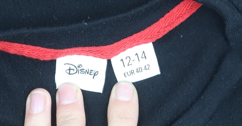 Disney Women’s Black Minnie Mouse Long Sleeve Top 12-14