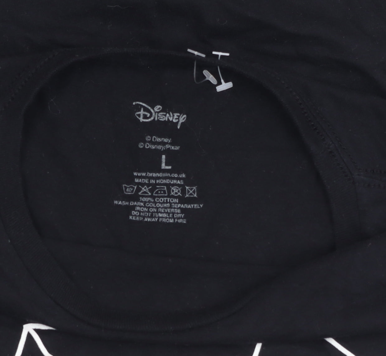 Womens UK Size L Disney Black Basic T-Shirt