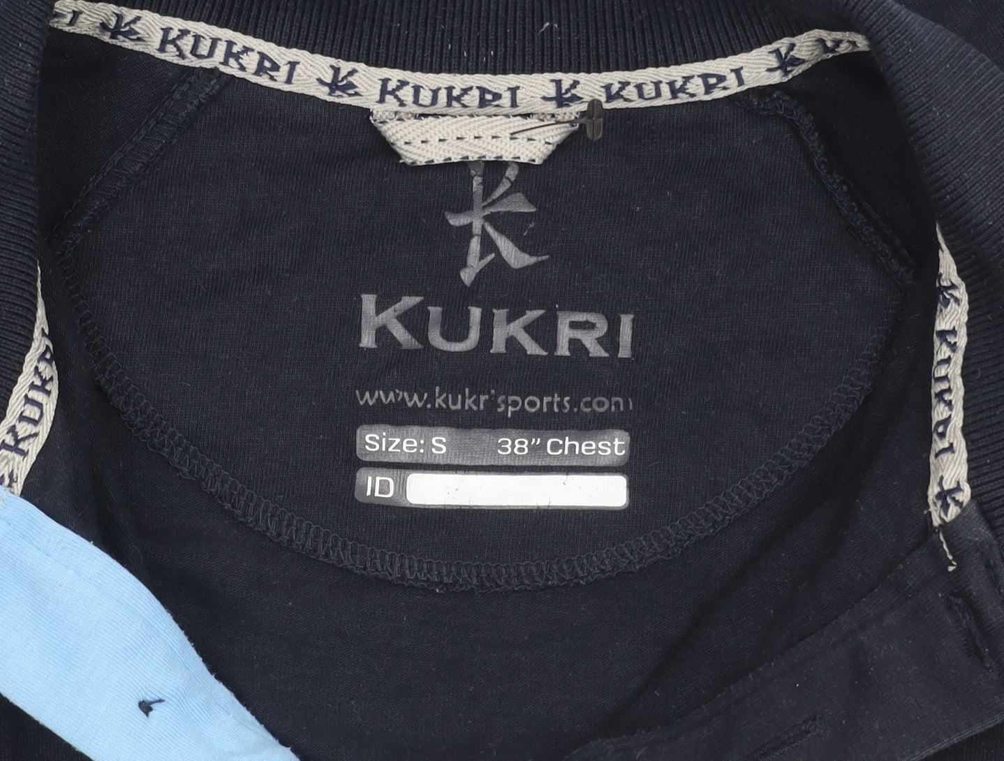 Kukri Men's Black Blue Polo Shirt S Sports Collared