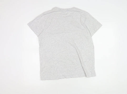 Womens UK Size 10 Disney Grey Basic T-Shirt