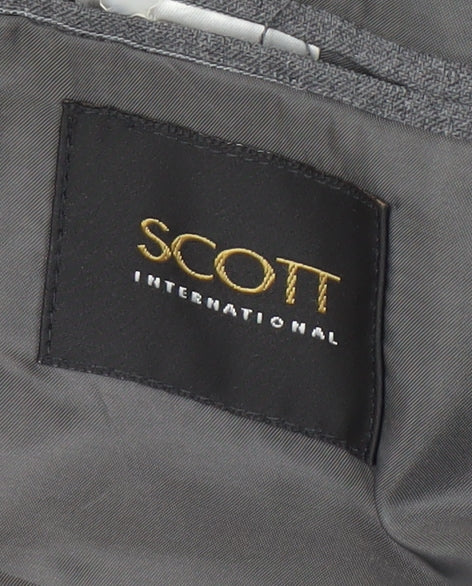 Mens UK Size 44 Scott International Regular Grey Suit Jacket