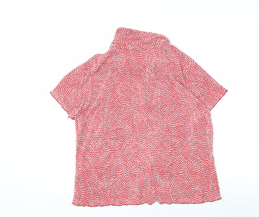 Womens UK Size 20 BHS Red Basic Blouse