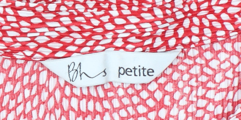 Womens UK Size 20 BHS Red Basic Blouse