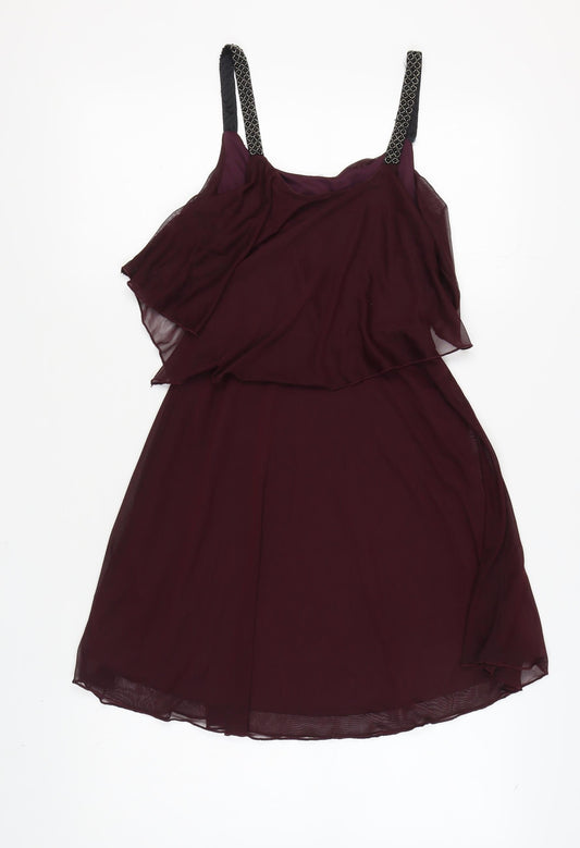 New Look Women's Purple Sleeveless Strappy Dress