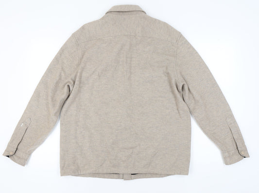 Mens UK Size M Marks and Spencer Beige Basic Jacket