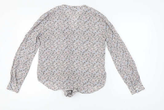 Womens UK Size 10 NEXT Multicoloured Basic Blouse