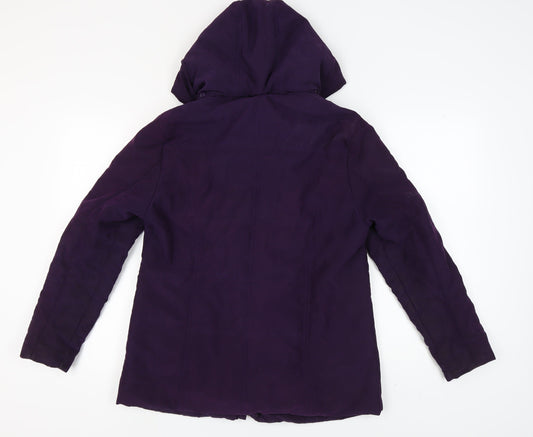 Womens UK Size 12 Katherine Hammond Purple Parka Coat