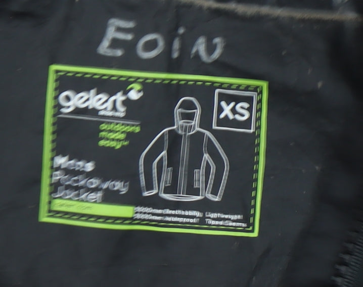 Unisex Adults UK Size XS Gelert Black Rain Coat