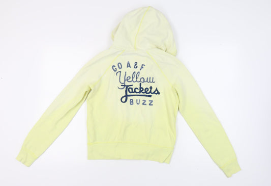 Abercrombie & Fitch Women's Yellow Pullover Hoodie, M