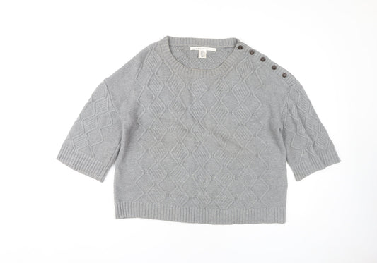 Womens UK Size L Max Studio Grey Pullover Jumper