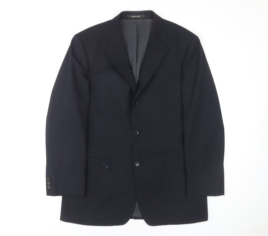 Mens UK Size 40 Balmain Regular Blue Suit Jacket