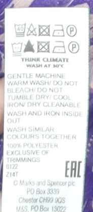 Womens UK Size 10 Marks and Spencer Purple Basic Blouse