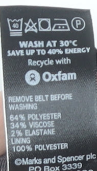 Marks and Spencer Women's Grey Check Pencil Skirt Size 10