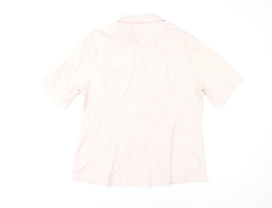 Womens UK Size 18 NEXT Pink Basic Button-Up