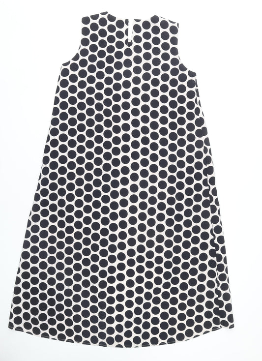 Collection London Women's Black Polka Dot Shift Dress
