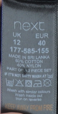 Next Women's Black Lace Shift Dress Size 12 Party Wear