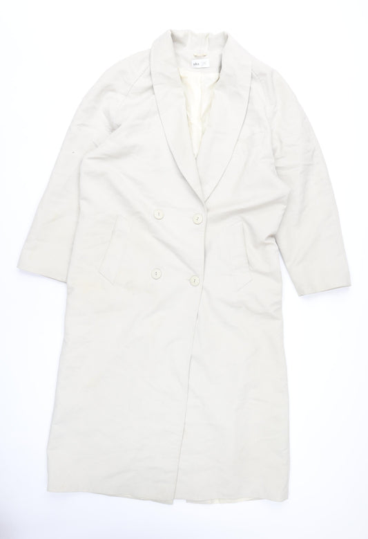 Womens UK Size 10 BHS Ivory Overcoat