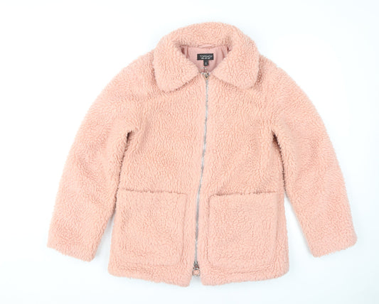 Womens UK Size 6 Topshop Pink Basic Jacket