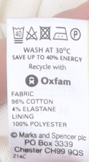 Marks and Spencer Ivory Women's Blazer, Size 16