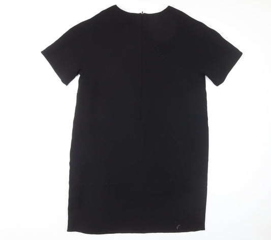 Next Women's Black Short Sleeve Shift Dress Size 16