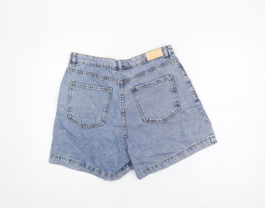 MNG Women's Blue Denim Shorts, Size 14