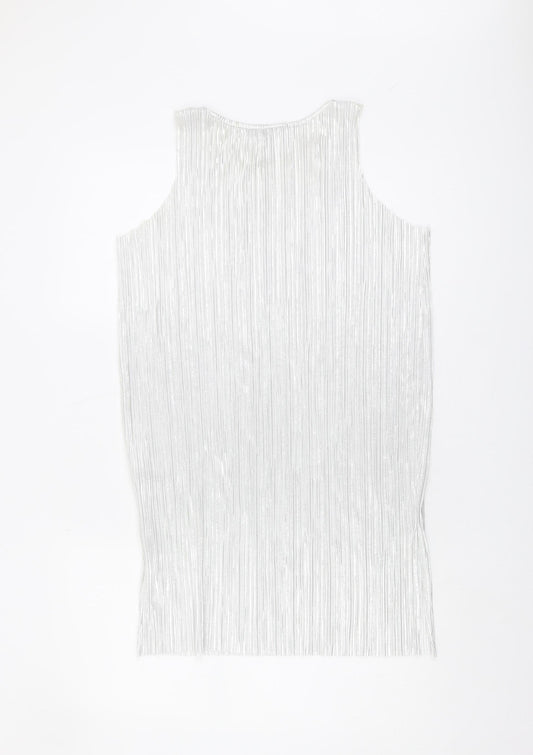 Womens UK Size 8 NEXT White Basic Tank