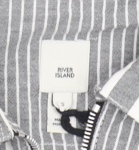 Mens UK Size S River Island Grey Basic Jacket